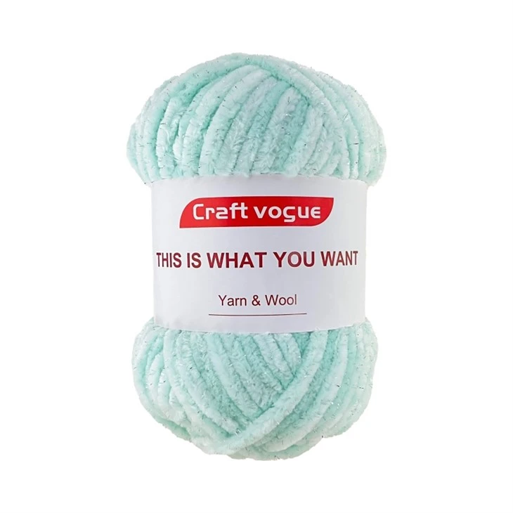 Ħjut tal-glitter Chenille